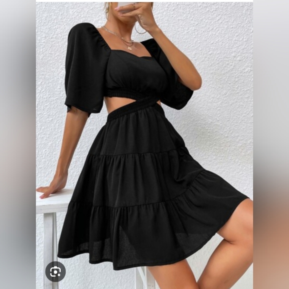 SHEIN Vcay Backless, Sexy One Piece Dress, Size Medium,NWT